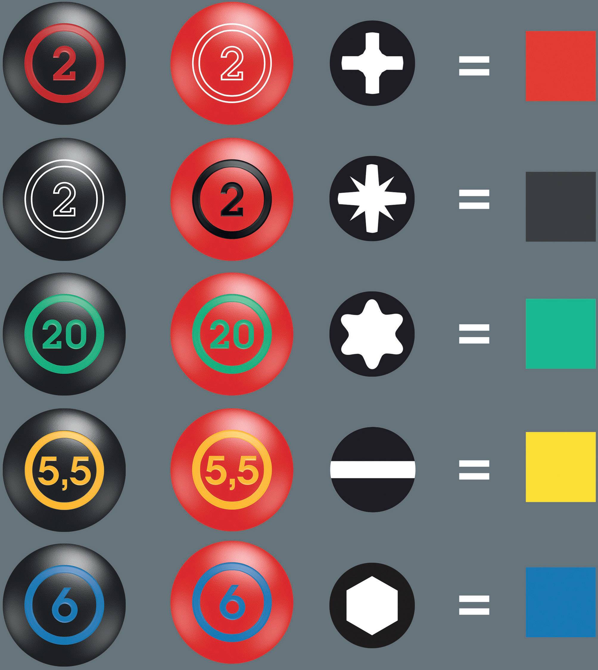 Wera 300/7 Mix 1 Schroevendraaierset Elektronica, Werkplaats 7-delig-2