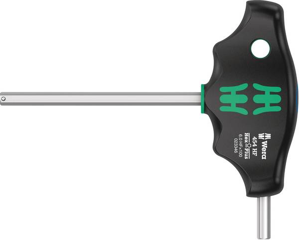 Wera 454 HF Inbusschroevendraaier Sleutelbreedte (metrisch): 6 mm Koplengte: 100 mm