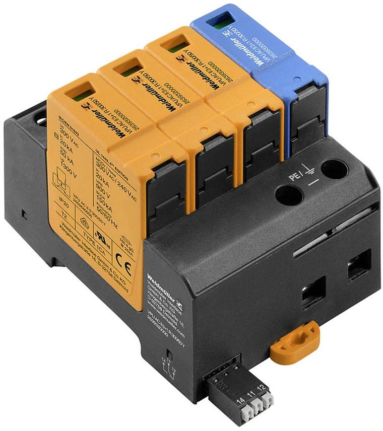 Weidmüller 2639320000 VPU AC II 3+1 R 300/50 Y Overspanningsafleider 50 kA 1 stuk(s)
