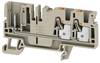 Weidmüller 2540070000 Doorgangsserieklem 6.1 mm Push-In-klem, Steekaansluiting Beige 50 stuk(s)