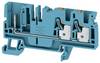 Weidmüller 2540080000 Doorgangsserieklem 6.1 mm Push-In-klem, Steekaansluiting Blauw 50 stuk(s)