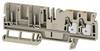 Weidmüller 2540090000 Doorgangsserieklem 6.1 mm Push-In-klem, Steekaansluiting Beige 50 stuk(s)