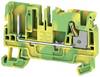 Weidmüller 2540110000 Aardklem 6.1 mm Push-In-klem, Steekaansluiting Groen, Geel 50 stuk(s)