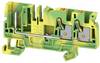 Weidmüller 2540170000 Aardklem 6.1 mm Push-In-klem, Steekaansluiting Groen, Geel 50 stuk(s)