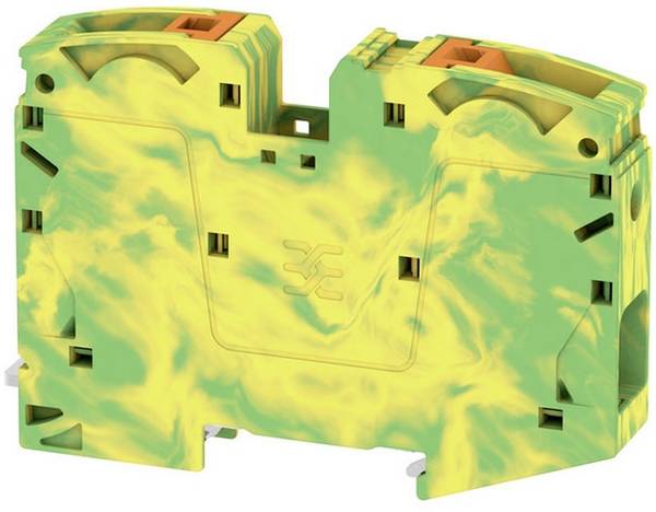Weidmüller 2551520000 Aardklem 16 mm Push-In-klem  Groen, Geel 10 stuk(s)