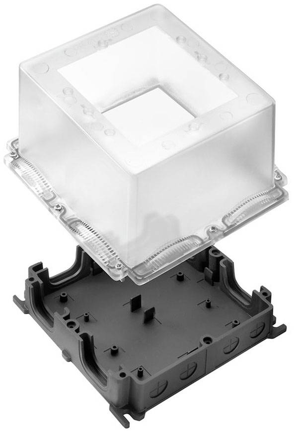 Weidmüller FP ENC BSTS 155 2M Behuizingskoppeling Halogeenvrij Polycarbonaat Zwart, Transparant (l x b x h) 196 x 196 x 155 mm 1 stuk(s)