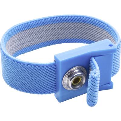 Quadrios  ESD-armband Blauw  Drukknop 10 mm 