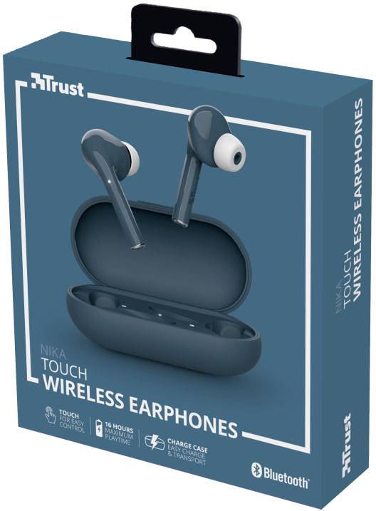 Trust Nika Touch In Ear oordopjes Bluetooth Blauw-2