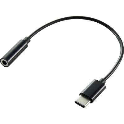 Renkforce Audio Adapterkabel [1x USB 3.2 Gen 1 stekker C (USB 3.0) - 1x Jackplug female 3,5 mm]  