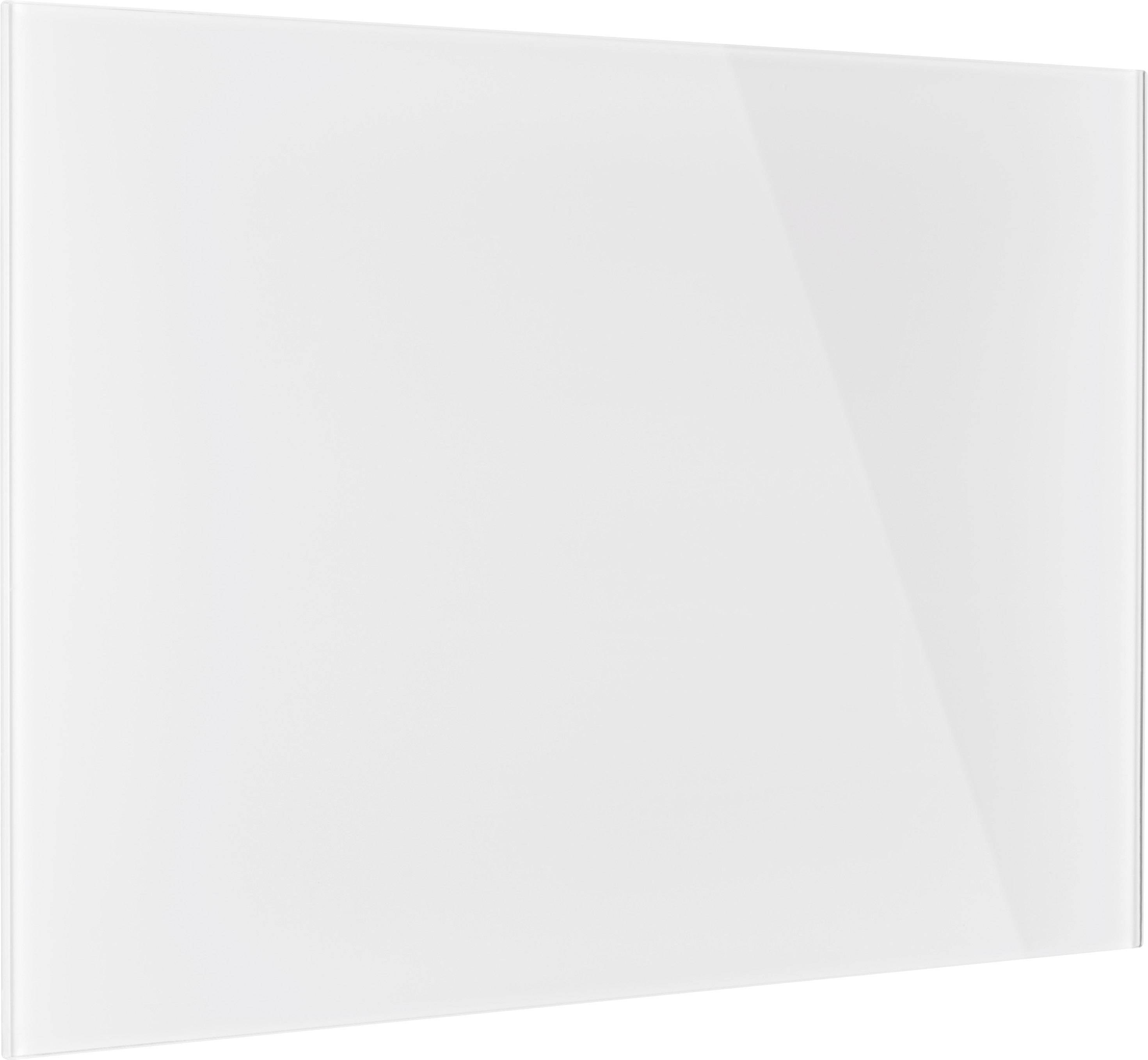 Een eenvoudige, witte rechthoek die eruitziet als een gladde, lege plaat of een wandoppervlak zonder herkenbare kenmerken.