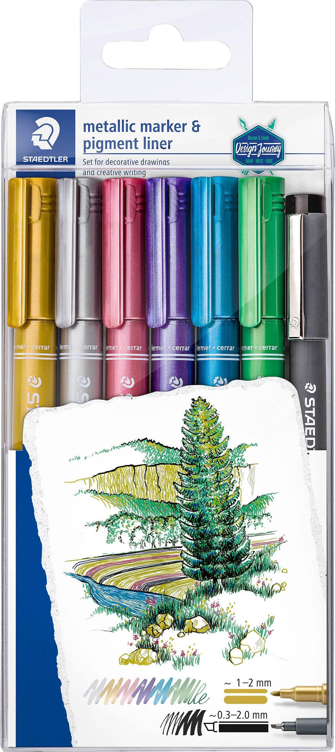 Staedtler 8323-SWP6P Decomarker Willekeurige kleur (geen keuze mogelijk) Watervast: Ja