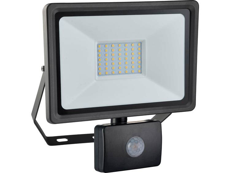 as Schwabe LED 50W Optiline Bewegungsmelder LED-wandlamp met bewegingsmelder LED 50 W Zwart