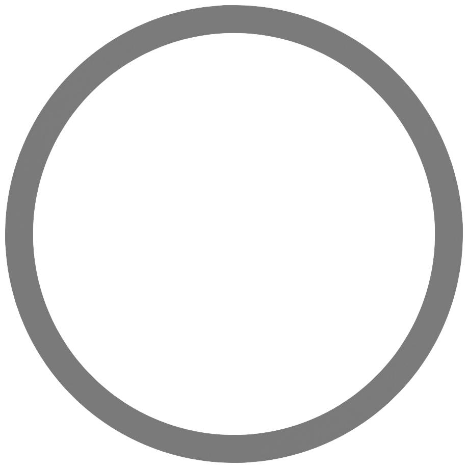 Grijze cirkel op een witte achtergrond, symboliseert neutraliteit of minimalisme.