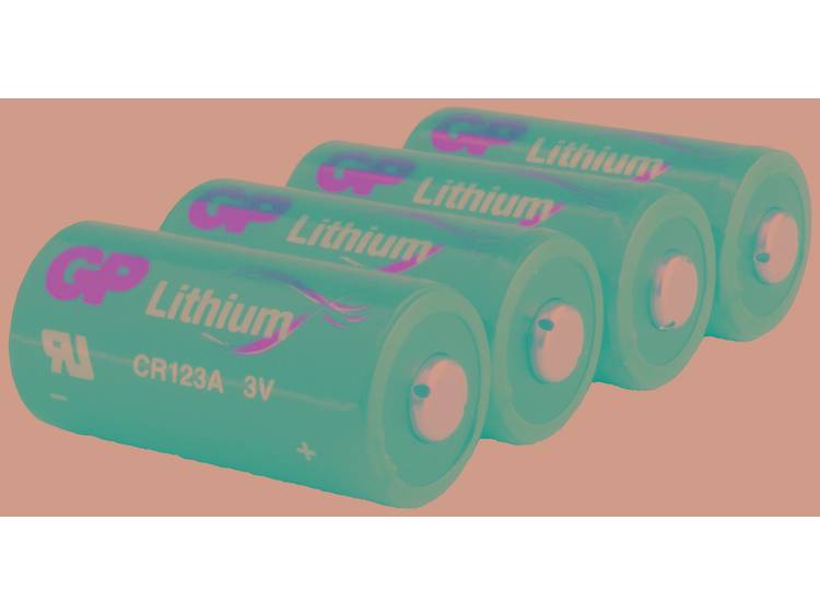 GP Batteries CR123A CR123A Fotobatterij Lithium 1400 mAh 3 V 4 stuk(s)