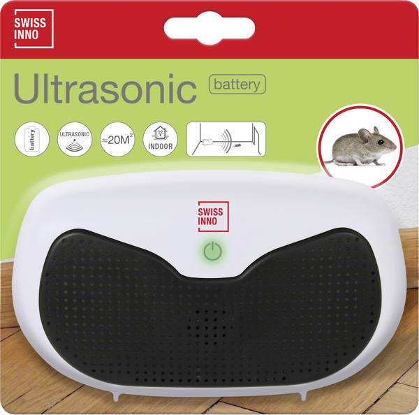 Swissinno Ultrasonic Mobil Ongedierteverschrikker Functies: Ultrasoon Werkingssfeer: 20 m² 1 stuk(s)