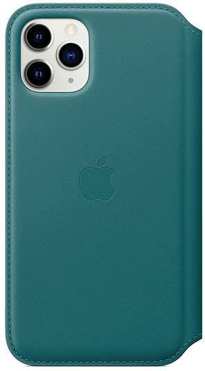 Leather Folio Bookcase Apple iPhone 11 Pro - Peacock-2