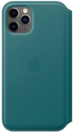 Leather Folio Bookcase Apple iPhone 11 Pro - Peacock-4