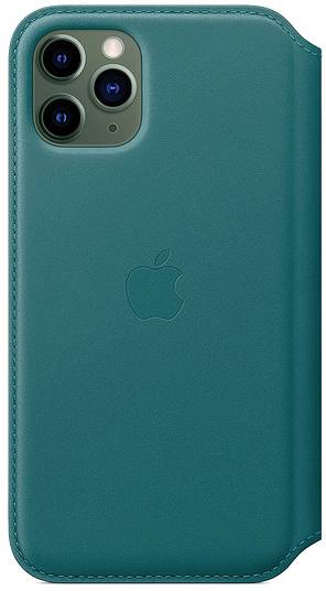 Leather Folio Bookcase Apple iPhone 11 Pro - Peacock-5