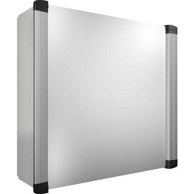 Metalen schakelkast, rechthoekig, met afgeronde hoeken, wordt gebruikt voor het onderbrengen van elektrische apparatuur.