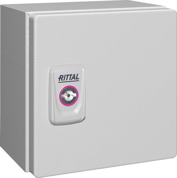 Rittal KX 1553.000 Installatiebehuizing, Wandbehuizing 150 x 150 x 120 Plaatstaal Grijs-wit (RAL 7035) 1 stuk(s)