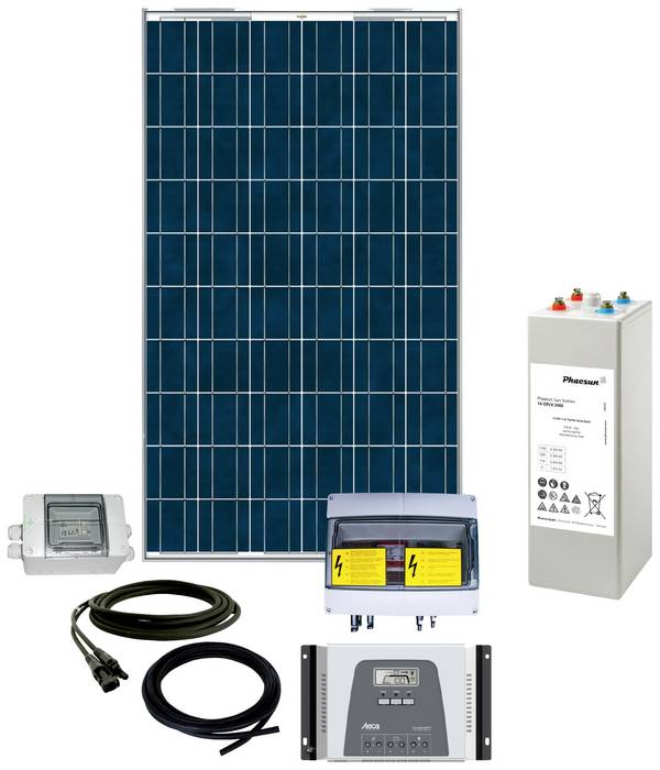 Phaesun Rise 600400 Zonne-energieset 3300 Wp Incl. laadregelaar