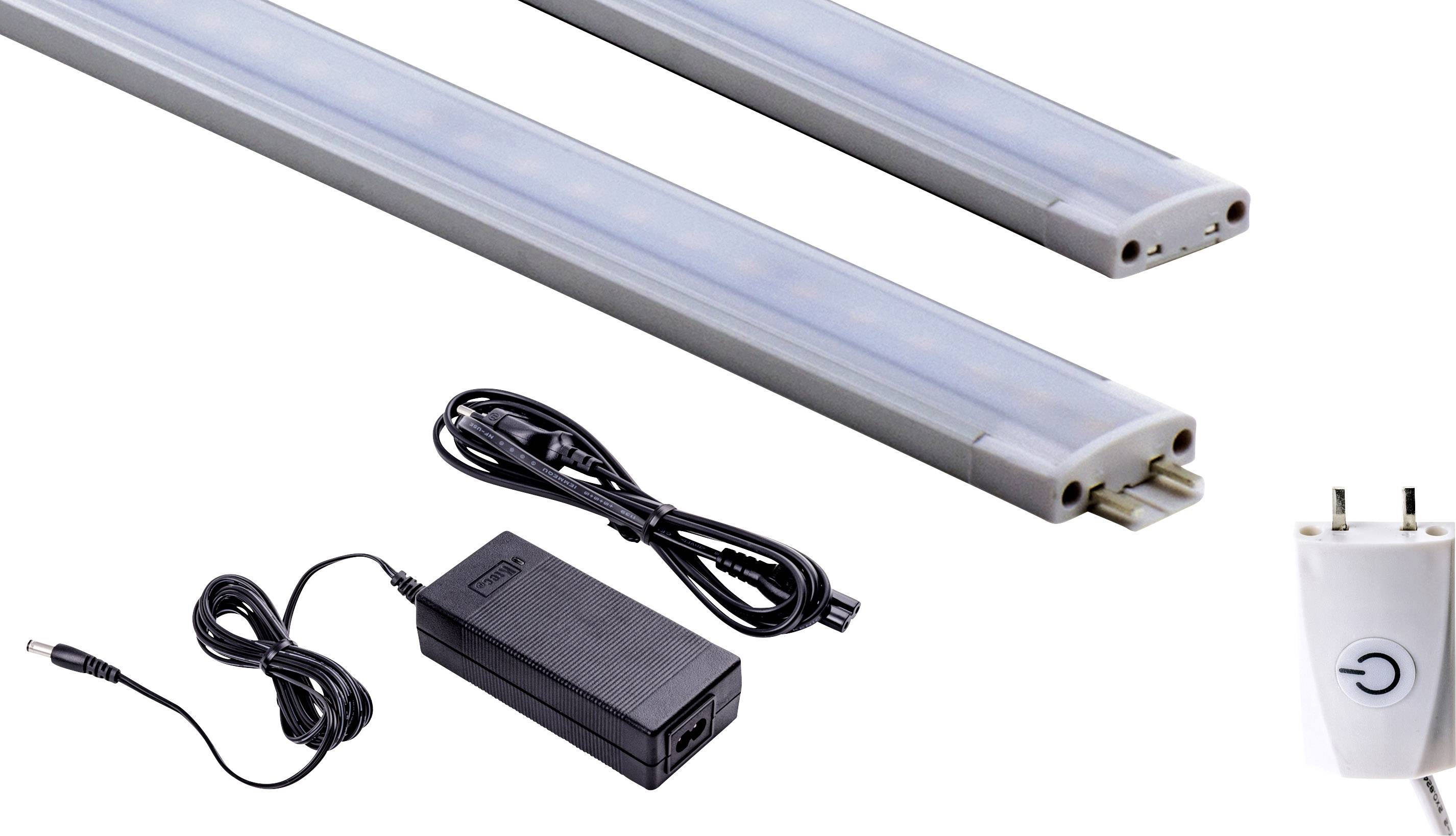 Heitronic MECANO LED-onderbouwlamp LED LED vast ingebouwd 15 W Warmwit Wit