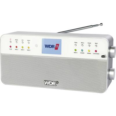 Dual WDR Keukenradio DAB+, VHF (FM) Bluetooth, AUX  Wit