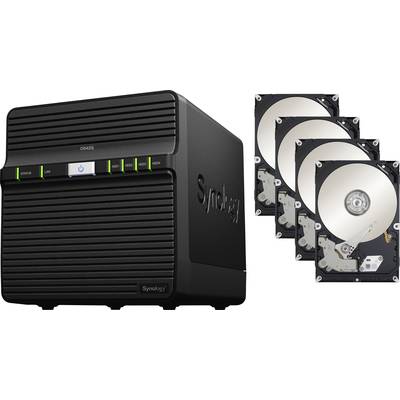 Synology DiskStation DS420j NAS-server 16 TB  4 Bay Voorzien van 4x 4 TB DS420J 16TB (4x4TB) 