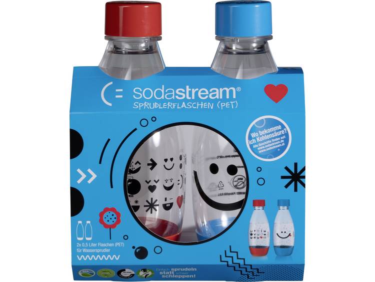 Sodastream PET-Flasche 0,5 L Duopack Kids Edition Groen, Oranje