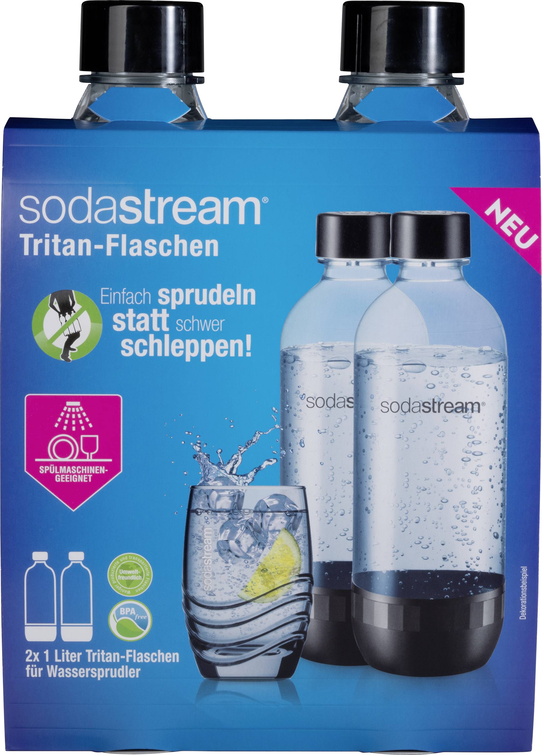 Sodastream PETfles PETFlasche 1 L Duopack Tritan DWS