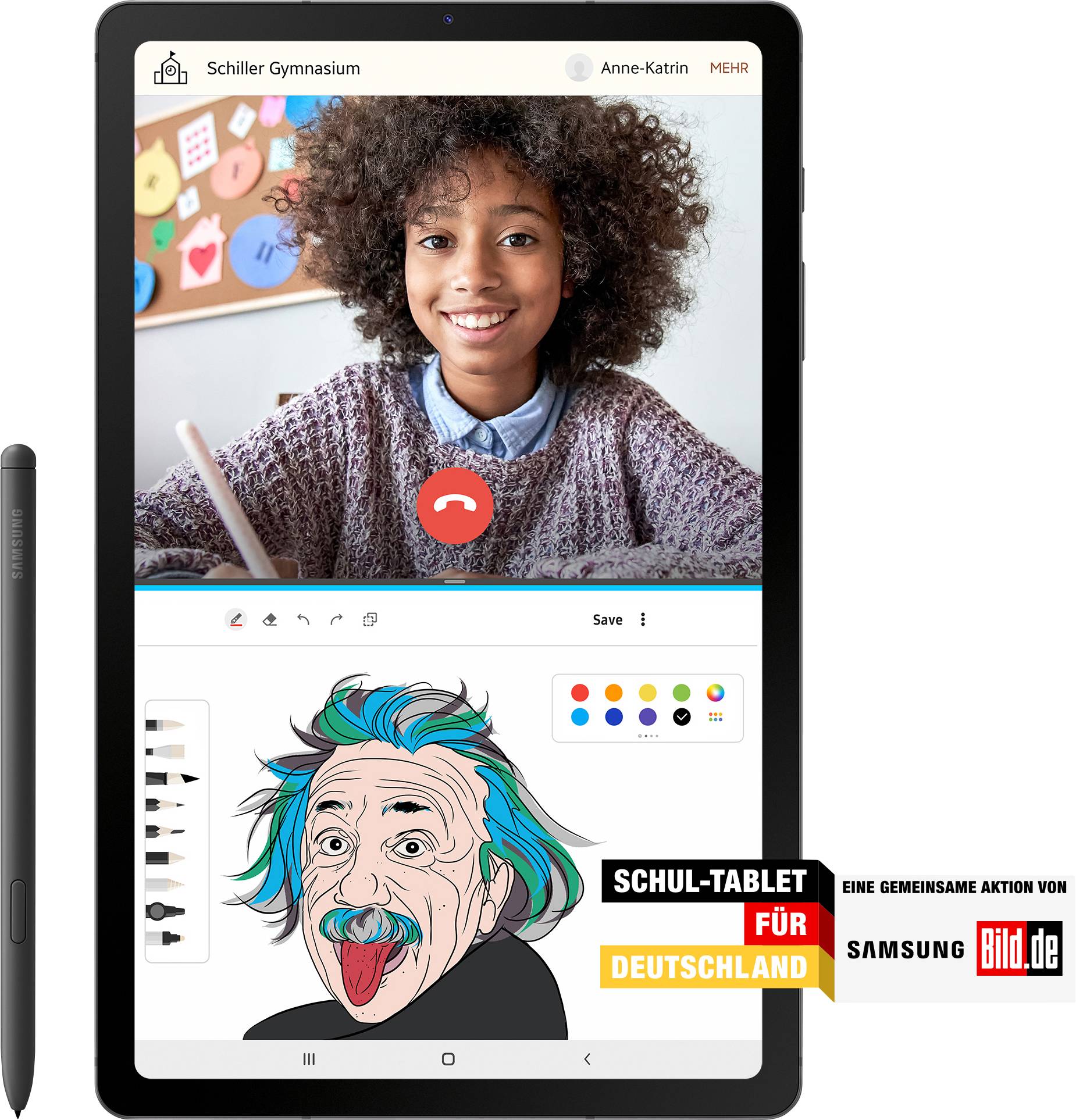 SAMSUNG Galaxy Tab S6 Lite LTE 64GB Blauw SM-P615NZBABTU-9