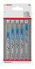 Bosch Accessories 2608636879 Decoupeerzaagbladenset Metal, 5-delig, fijne schacht 5 stuk(s)