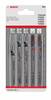 Bosch Accessories 2608667858 Decoupeerzaagbladenset Wood and Plastics, 5-delig, 1-noks schacht 5 stuk(s)