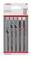 'Bosch decoupeerzaagbladenset: T101AO, T101B, T101D, T102H, T102D. Compatibel met AEG, Black+Decker, Bosch, DeWalt, Hitachi, Makita, Metabo, Skil.'