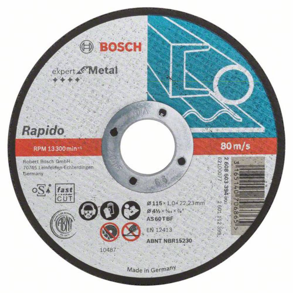 Bosch Accessories 2608603394 2608603394 Doorslijpschijf recht 115 mm 22.23 mm 1 stuk(s)