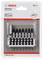 Een set van 8 Bosch Impact Control schroeverbits, verpakt in een blisterkaart, geschikt voor robuuste toepassingen.