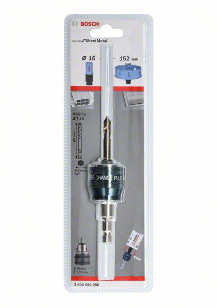 Bosch gatenzaagset voor metaal, 16-152 mm, verpakt in blister. Inclusief wisselbare boren. Voor nauwkeurig boren in metalen oppervlakken.