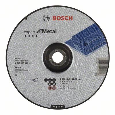 Bosch Accessories 2608600225 2608600225 Doorslijpschijf gebogen 230 mm 1 stuk(s) Staal