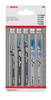 Bosch Accessories 2608667857 Decoupeerzaagbladenset Wood and Metal Basic, 5-delig, 1-noks schacht 5 stuk(s)