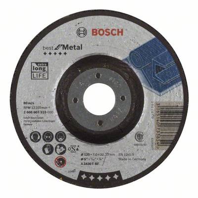 Bosch Accessories Bosch 2608603533 Afbraamschijf gebogen 125 mm 1 stuk(s) Staal