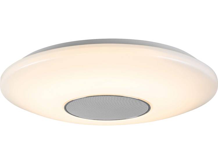 WOFI APOLLON 9932.01.06.9400 LED-plafondlamp met luidspreker 24 W Warm-wit Wit-grijs