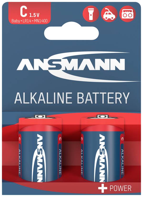 Ansmann LR14 Red-Line C batterij (baby) Alkaline 1.5 V 2 stuk(s)