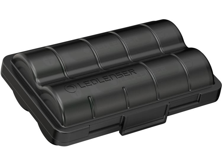 Ledlenser 2x 18650 +Batterybox Speciale oplaadbare batterij 18650 Li-ion 3.6 V 3400 mAh