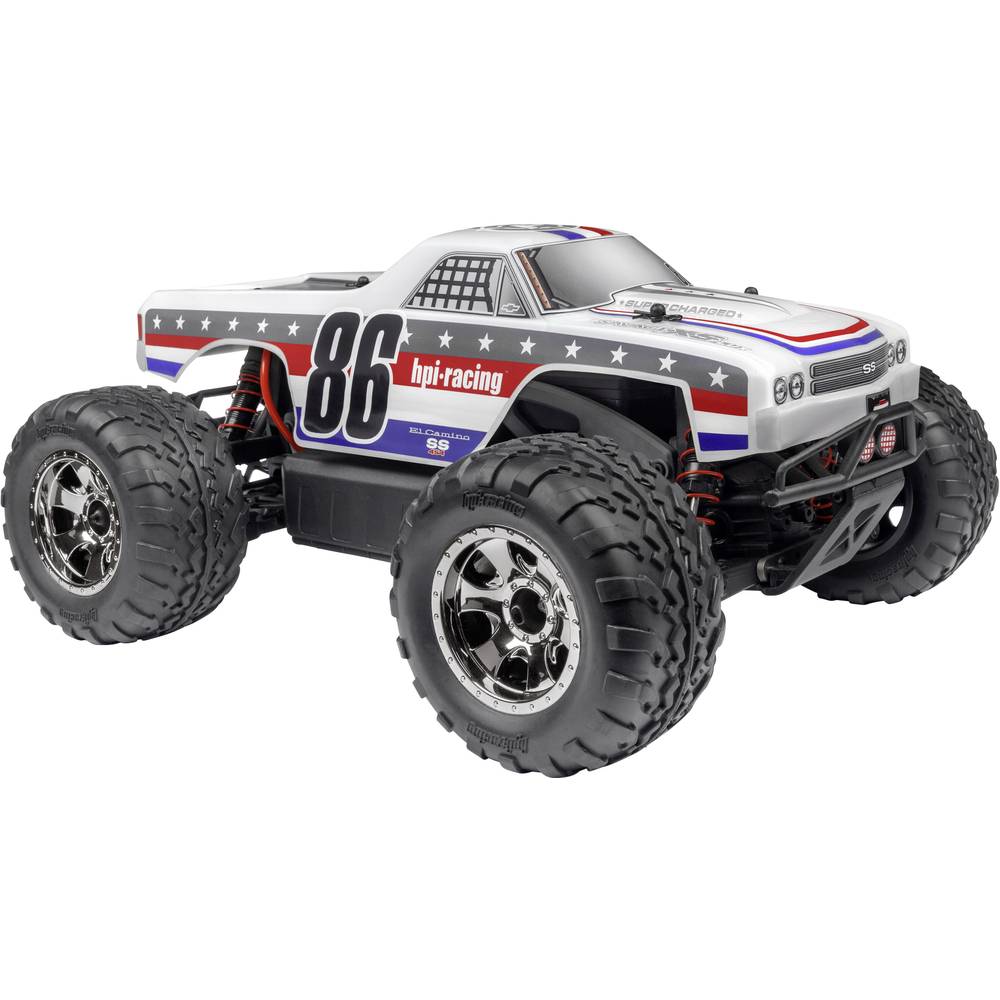 HPI Racing Savage XS Flux Chevrolet EL Camino Brushless 1:12 RC auto Elektro Monstertruck 4WD RTR 2,4 GHz