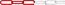 dörner + helmer 138103 Afzetketting Rood, Wit 25 m