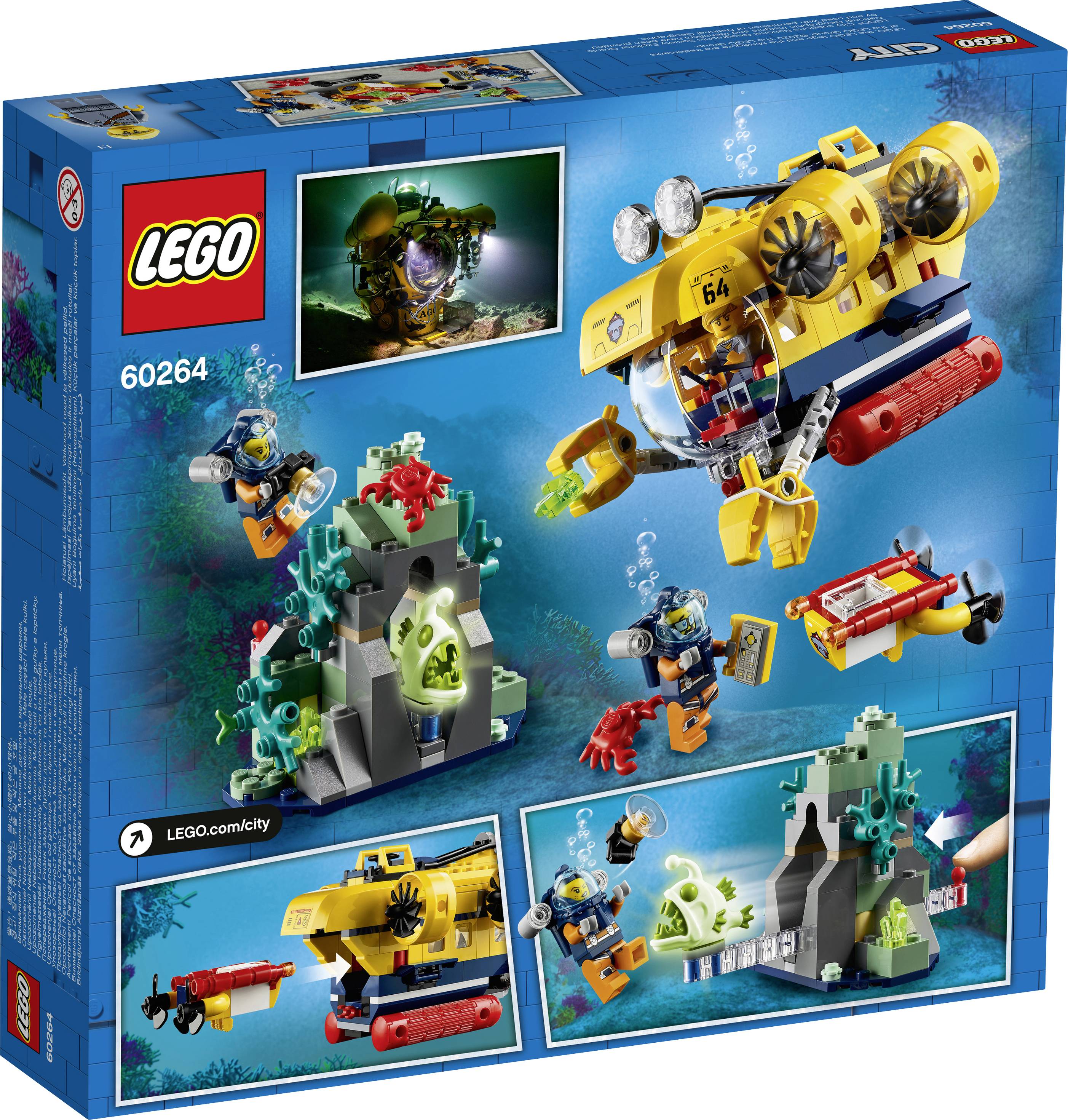 LEGO® CITY 60264 Onderzeeër voor oceaanonderzoek | Conrad.nl