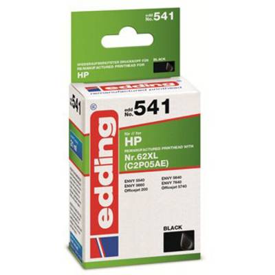 Edding Inktcartridge vervangt HP 62XL, C2P05AE Compatibel  Zwart EDD-541 18-541