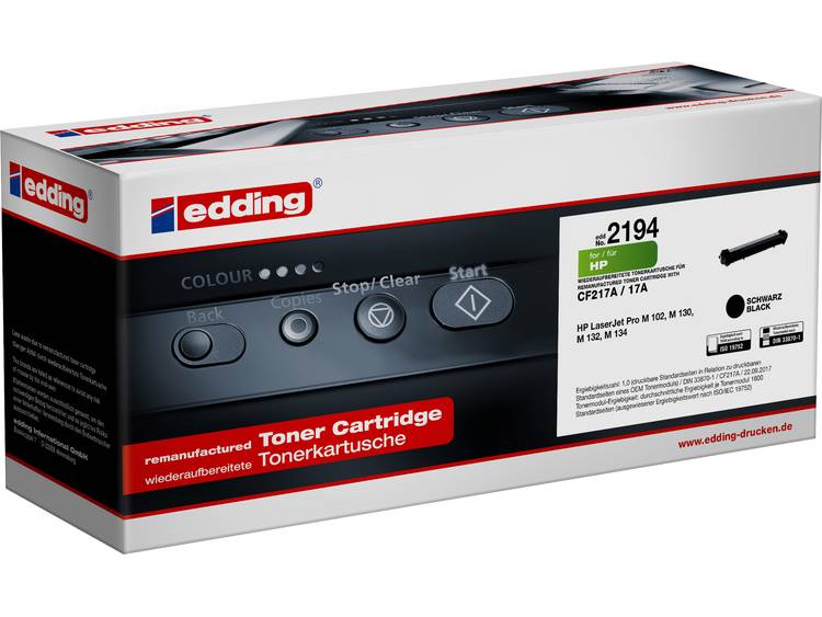 Edding EDD-2194 Toner Single vervangt HP 17A (CF217A) Zwart Compatibel Tonercassette