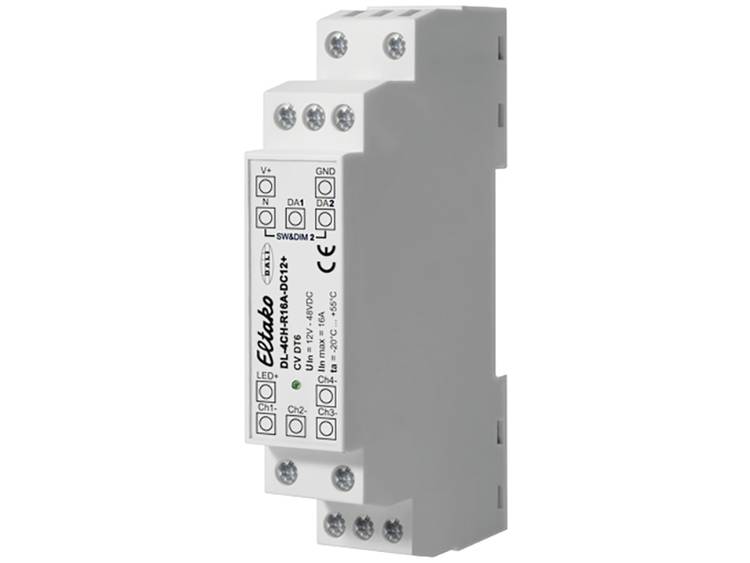 Eltako LED-dimmer DL-4CH-R16A-DC12+ 4-kanaals DIN-rail, DIN-rails