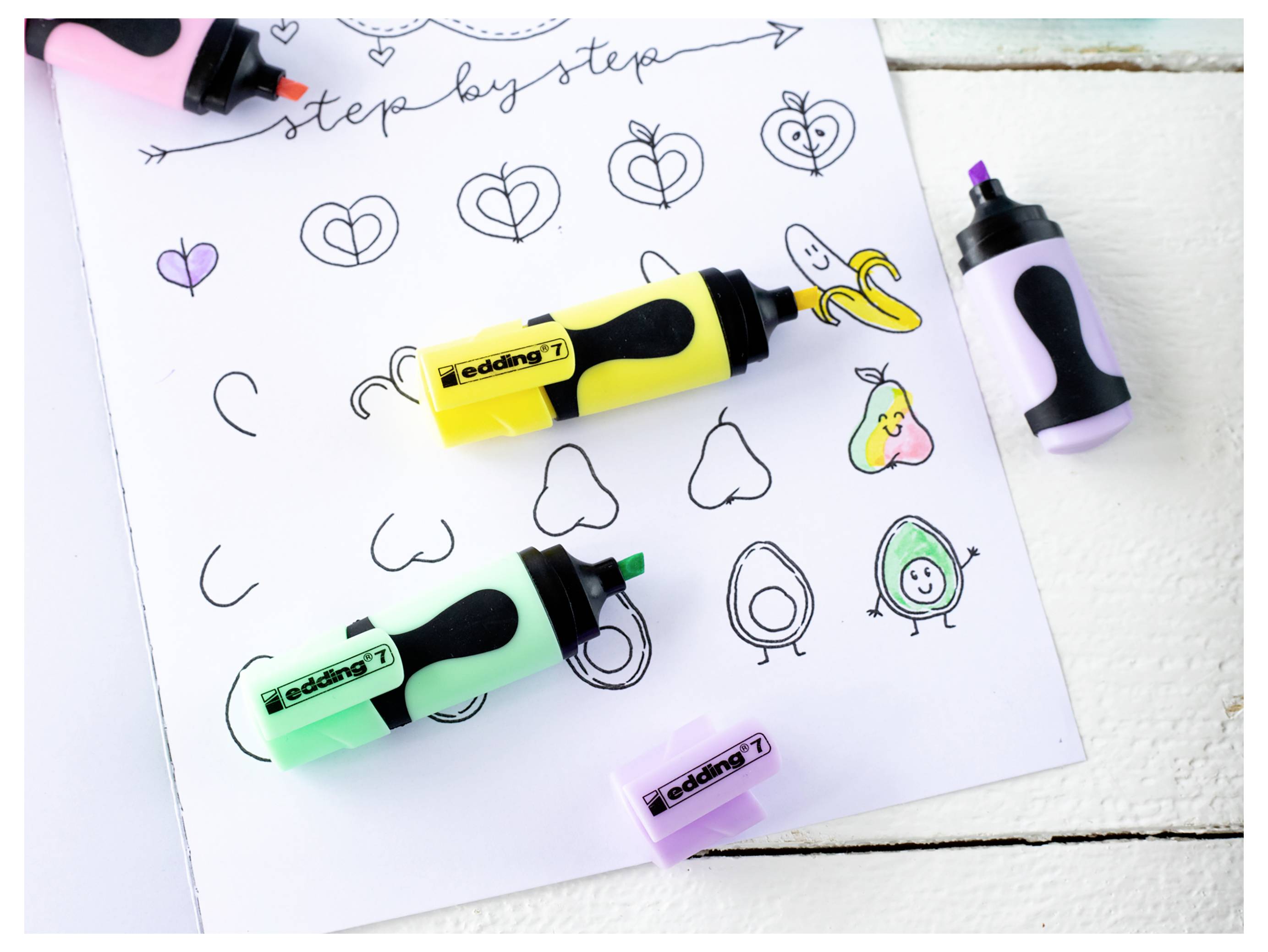 Edding Textmarker 7 Mini 4-7-5-1099 Geel, Oranje, Roze, Lichtblauw, Lichtgroen 1 mm, 3 mm 1 stuk(s)-6